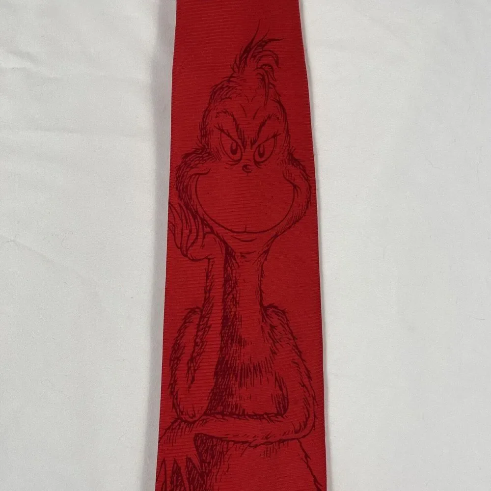 Dr. Seuss How The Grinch Stole‎ Christmas Holiday Novelty Light Up Tie Who Ville